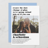 Verandering van het Virtuele Weddenschap van het P Save The Date (Voorkant / Achterkant)