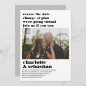 Verandering van het Virtuele Weddenschap van het P Save The Date (Voorkant / Achterkant)