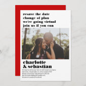 Verandering van het Virtuele Weddenschap van het P Save The Date (Voorkant / Achterkant)