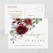 Verandering van het Vrijgezellenfeest "Plans Burgu Briefkaart (Voorkant / Achterkant)