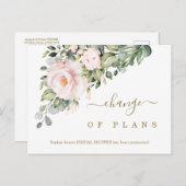 Verandering van het Vrijgezellenfeest van de Bloem Briefkaart (Voorkant / Achterkant)