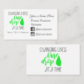 Verandering van levens één druppel per keer - CBD- Visitekaartje (Voorkant / Achterkant)