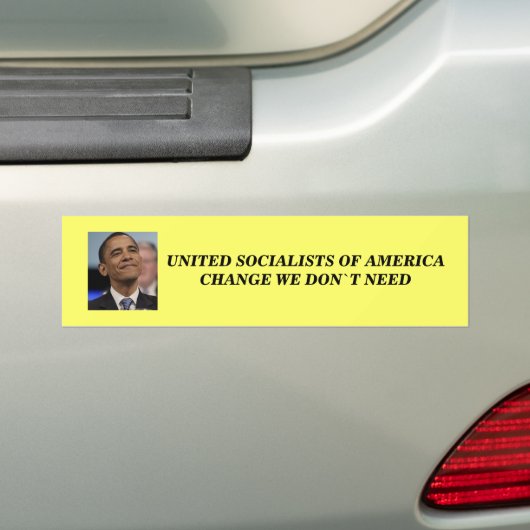 VERANDERING VAN OBAMA? Bumpersticker (Op auto)