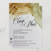 Verandering van Plannen Artsy Inks Uitgestelde Bru Kaart (Voorkant / Achterkant)