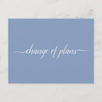 Verandering van plannen Bieden geannuleerd Postpon