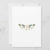 Verandering van Plannen Bloemrijke Bruidsuitnodigi Kaart (Achterkant)