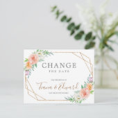 Verandering van plannen Briefkaart met uitgestelde (Staand voorkant)