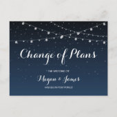 Verandering van plannen Briefkaart met uitgestelde (Voorkant)