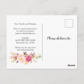 Verandering van plannen Bruidsuitnodiging uitgeste Briefkaart (Achterkant)