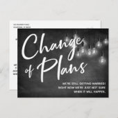 Verandering van plannen Edison Lights Postponed We Briefkaart (Voorkant / Achterkant)