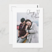 Verandering van plannen Eenvoudig uitstellen van d Briefkaart (Voorkant / Achterkant)