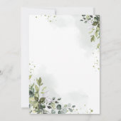 Verandering van plannen Elegant Botanical Greenery Save The Date (Achterkant)