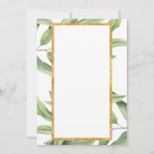 Verandering van plannen Gold Botanical Wedding uit Kaart (Achterkant)