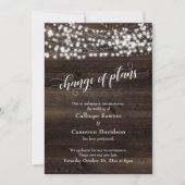 Verandering van Plannen Houten Lichten Uitgestelde Kaart (Voorkant)