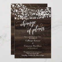 Verandering van plannen Houtlampjes uitgestelde br