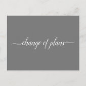 Verandering van plannen Huwelijk geannuleerd Uitge Aankondigingskaart (Voorkant)