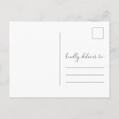 Verandering van plannen Huwelijk uitgesteld Aankondigingskaart (Achterkant)