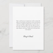 Verandering van Plannen Huwelijk Uitstel Calligrap Kaart (Achterkant)