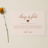 Verandering van plannen Huwelijksupdate Aankondigi Aankondiging