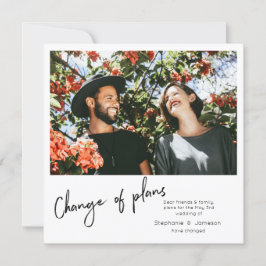 Verandering van Plannen Instant Foto & Typografie Kaart
