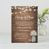 Verandering van Plannen Landelijke Baby's Breath S Kaart (Staand voorkant)