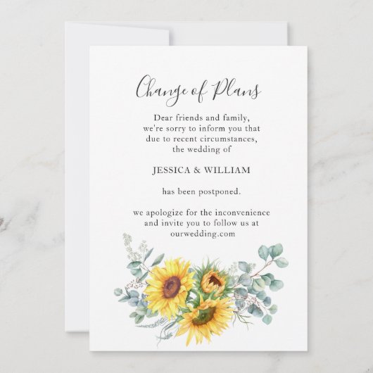 Verandering van plannen Liefde is een geduldig uit Kaart (Achterkant)