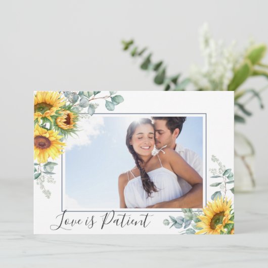 Verandering van plannen Liefde is een geduldig uit Kaart (Staand voorkant)