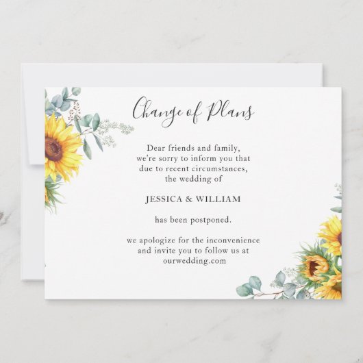 Verandering van plannen Liefde is een geduldig uit Kaart (Achterkant)