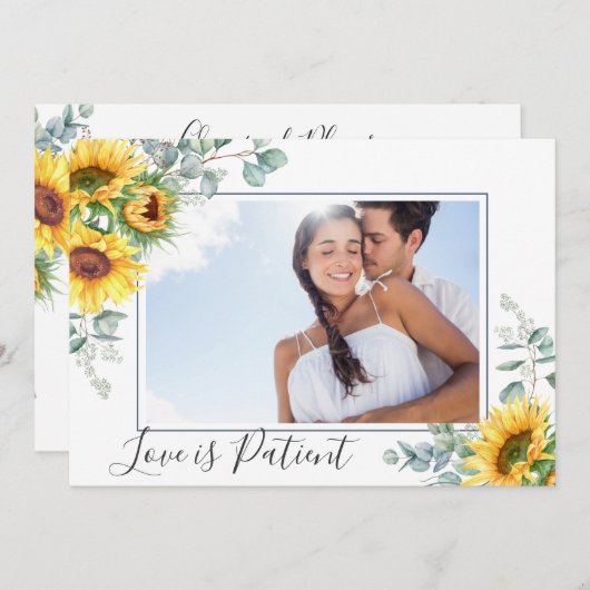 Verandering van plannen Liefde is een geduldig uit Kaart (Voorkant / Achterkant)