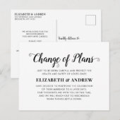 Verandering van plannen Minimalistische moderne ka Aankondigingskaart (Voorkant / Achterkant)