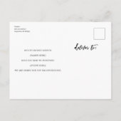 Verandering van plannen Modern Gray White Postpone Aankondigingskaart (Achterkant)