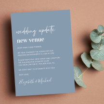 Verandering van plannen Nieuwe Venue Dusty Blue We