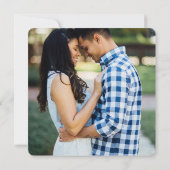 Verandering van plannen Resscheduling foto bruilof Kaart (Achterkant)