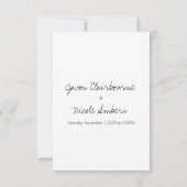 Verandering van plannen Resscheduling foto bruilof Kaart (Achterkant)