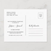 Verandering van plannen Sociale uitsplitsing spare Aankondigingskaart (Achterkant)