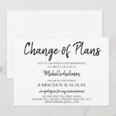 Verandering van plannen Sweet Sixteen met RSVP (Voorkant / Achterkant)