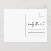 Verandering van plannen Trouw save the date Aankondigingskaart (Achterkant)