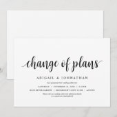 Verandering van plannen, Trouwdatum wijzigen Kaart (Voorkant / Achterkant)
