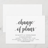 Verandering van plannen, Trouwdatum Wijzigingskaar Kaart (Voorkant / Achterkant)