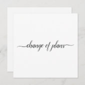 Verandering van Plannen Trouwen Geannuleerd of Ver Aankondiging (Voorkant / Achterkant)