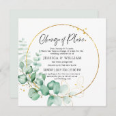 Verandering van plannen uitgesteld eucalyptus groe kaart (Voorkant / Achterkant)