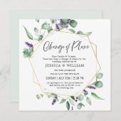 Verandering van plannen uitgesteld Eucalyptus Lave Kaart (Voorkant / Achterkant)