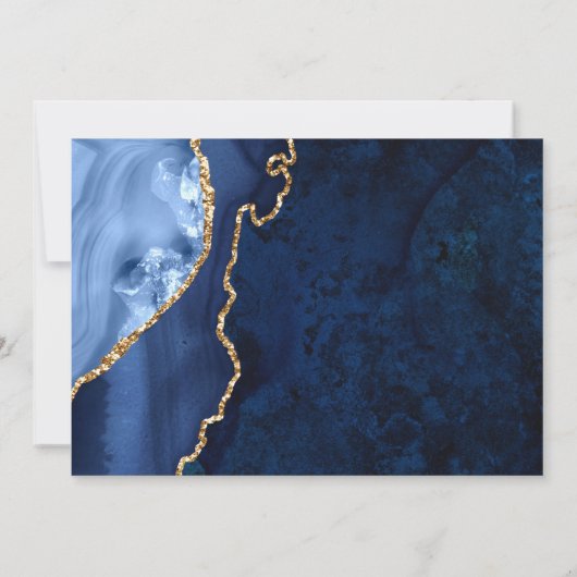 Verandering Van Plannen Uitgesteld Modern Goud Bla Kaart (Achterkant)