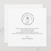 Verandering van plannen uitgesteld tot modern mono aankondiging (Voorkant / Achterkant)