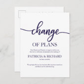 Verandering van plannen uitgesteld voor een marine briefkaart (Voorkant / Achterkant)