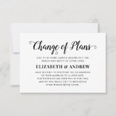 Verandering van Plannen Uitgestelde Bruiloft Moder Aankondiging (Voorkant)