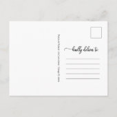 Verandering Van Plannen Uitgestelde Geannuleerde T Briefkaart (Achterkant)