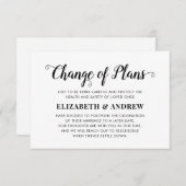 Verandering Van Plannen Uitgestelde Trouwdag Moder Aankondiging (Voorkant / Achterkant)