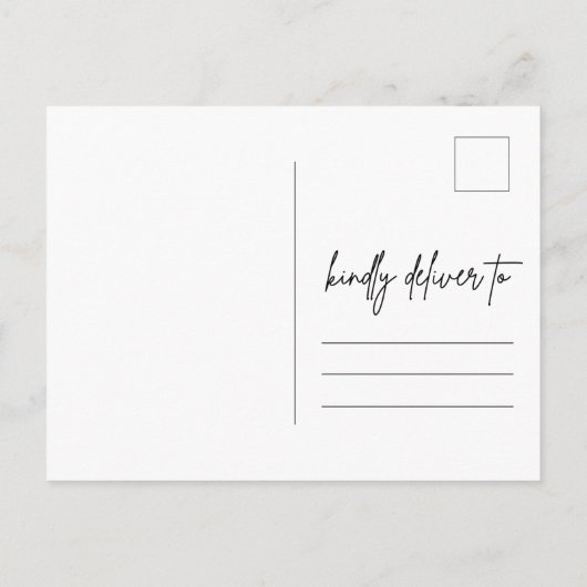 Verandering van plannen Weddenschap Sla de datum o Aankondigingskaart (Achterkant)