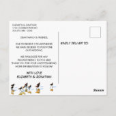 Verandering van Plannen Zandlopers op het Strand B Briefkaart (Achterkant)